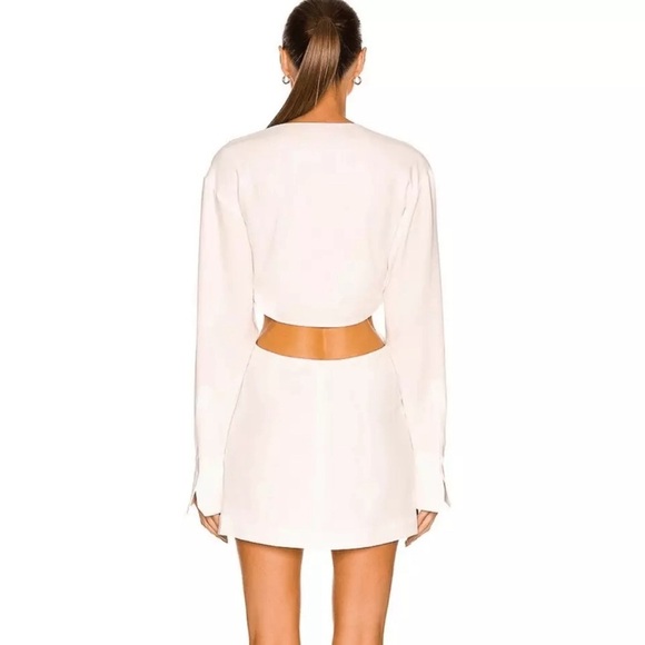 🆕 ALC Zoey Cut Out Mini Dress In White Size 10 - Picture 4 of 14